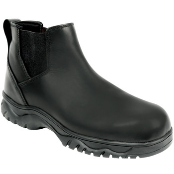 Men's Black Chelsea Lightweight Work Boots Waterproof Composite Toe Boots 6 Inch