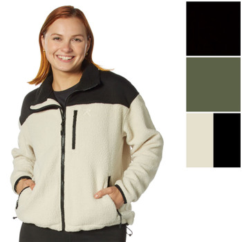 Trailsman Sherpa Fleece Jacket – Mid-weight Cold Weather Warm Thick Full Zip Sweatshirt - Women's