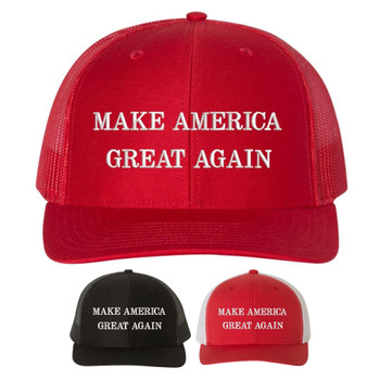 Make America Great Again Trucker Hat Donald Trump Slogan Adjustable Mesh & Snapback Cap Make America Great Again Trucker Hat Donald Trump Slogan Adjustable Mesh & Snapback Cap
