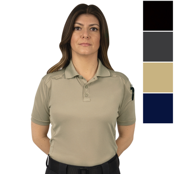 Womens Tactical Polo Shirt Short Sleeve Stretch Quick Dry Duty Uniform