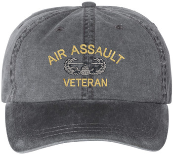 Air Assualt Veteran Embroidered Baseball Cap | USA Military Army Patriotic 100% Cotton Unisex Hat