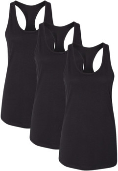 Jersey Racerback Tank Top Set | Relaxed Fit Athletic Running Yoga Tanks Tops, Womens, 3 Pack