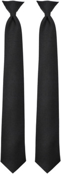 2 Pack Police Clip-On Uniform Tie Breakaway Law Enforcement Security Necktie 100% Polyester