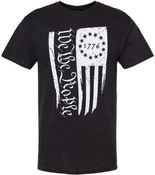 We The People 1776 USA Flag Printed T-Shirt | American Patriot Short Sleeve Tee Shirt for Men & Women