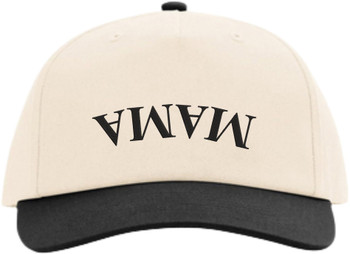 Upside Down Mama Embroidered Baseball Cap Two Tone Design Adjustable Snapback Hat
