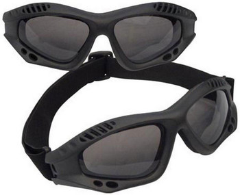 Black Tactical Goggles Paintball Airsoft Eye Protection Military Style Safety Goggles for Outdoor Use