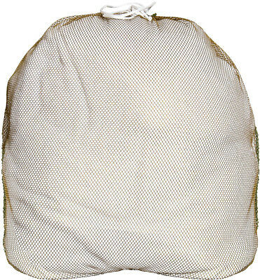 Coyote Brown Lightweight Nylon Mesh Utility Laundry Drawstring Bag