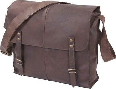 Brown Premium Leather Medic Bag Crossbody Rugged Heavy Duty EDC Shoulder Bag
