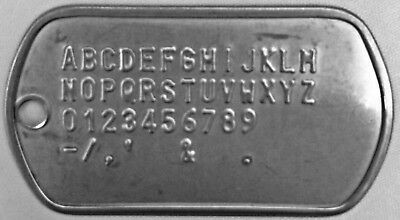 Customized Shiny Military Dog Tags Set Personalized Metal Army ID Custom Stamped