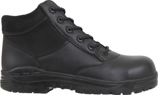 Black Forced Entry Tactical Mid Top Composite Toe Boots 6" Slip Resistant