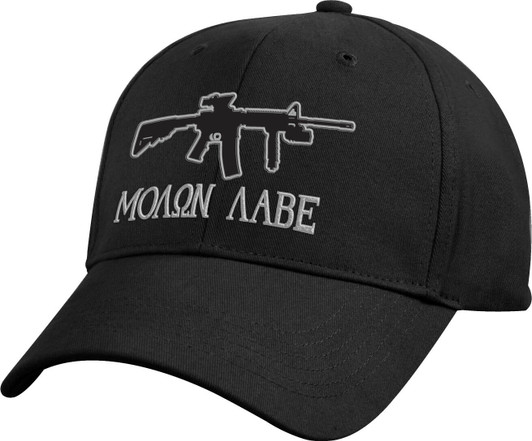 Black Molon Labe Sniper Rifle Deluxe Low Profile Baseball Hat Cap
