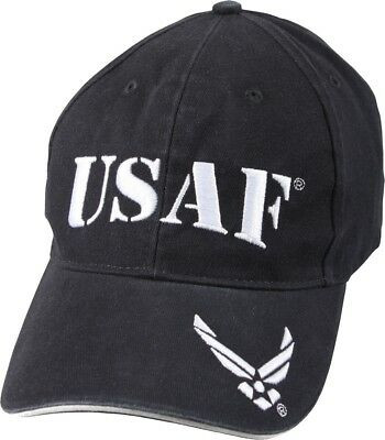 Navy Blue USAF US Air Force Adjustable Deluxe Baseball Hat Cap
