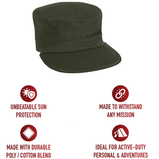 Military Fatigue Cap Fitted Tactical Uniform Camo Hat Army Field Patrol Hunting