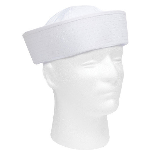 Sailor Hat White Military US Navy Cotton Dixie Cup Yacht Cap Sailing Nautical