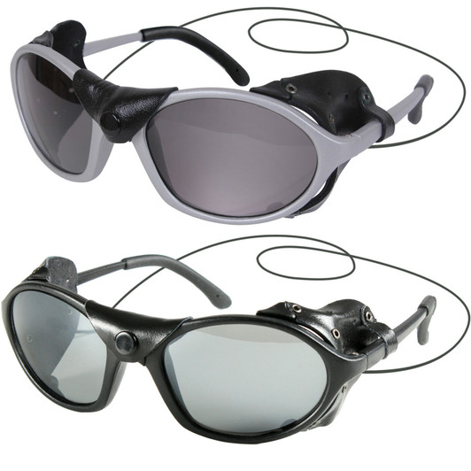 Tactical Flying Sunglasses Wind Side Guard Leather Panel UV400 Lense Sun Glasses