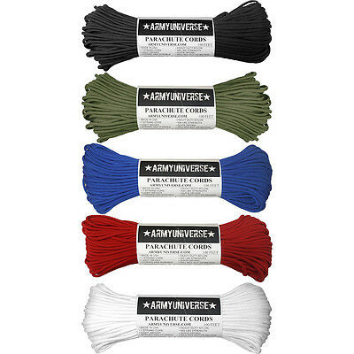 5 Pack - 550LB 100% Nylon Paracord 7 Strand Parachute Cord Rope 500 Feet