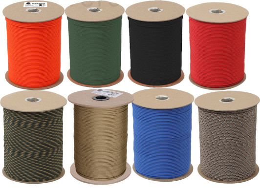 550LB Type III Nylon Parachute Cord Rope 1000 Feet Spool Military USA Rope