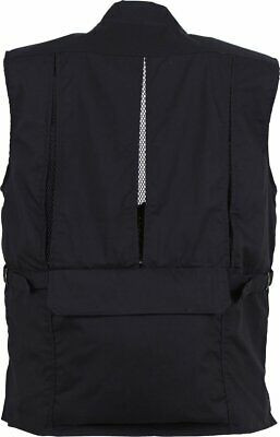 Black Multi-Pocket Cargo Tactical Concealed Carry Travel Vest