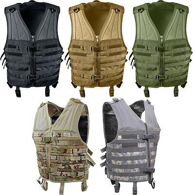 Tactical Assault Vest Camo MOLLE Military Army Modular Paintball Airsoft Hunting Vest