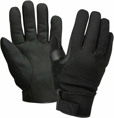 Black Cold Weather Cut Resistant Street Shield Work Gloves
