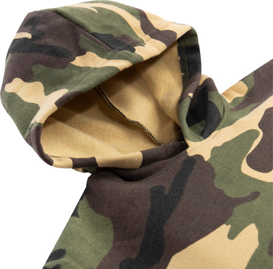 Kids Woodland Camouflage Pullover Hoodie Sweatshirt