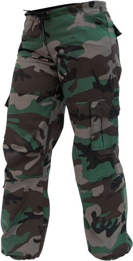 Womens Camo Army Fatigues Military Cargo Pants BDU Paratrooper