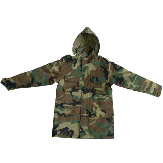 Kids Woodland Camouflage Military M-65 Field Jacket