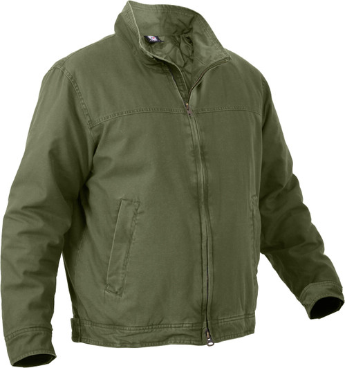 Olive Drab Concealed Carry Padded Military Jacket