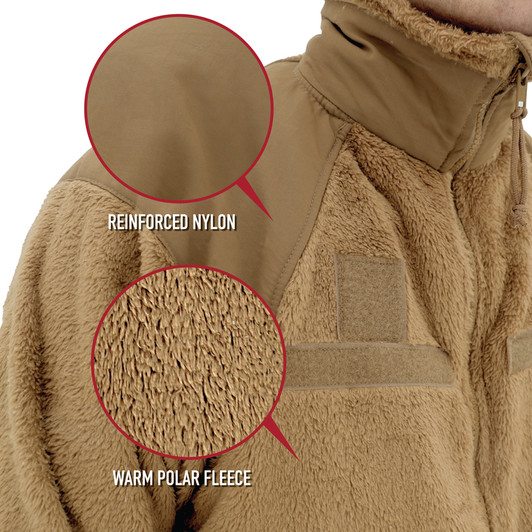 Soft Polar Fleece Sweatshirt, ECWCS Tactical Gen III Level 3 Field Jacket