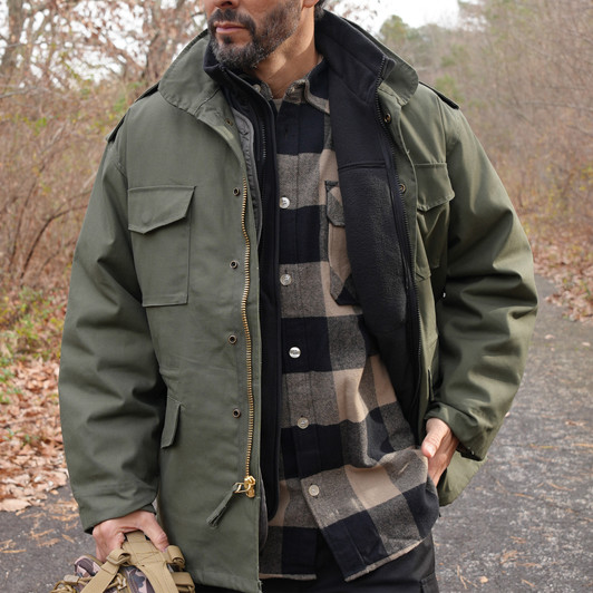 Camo Military M-65 Field Coat Camouflage Army M65 Tactical Uniform Jacket M1965
