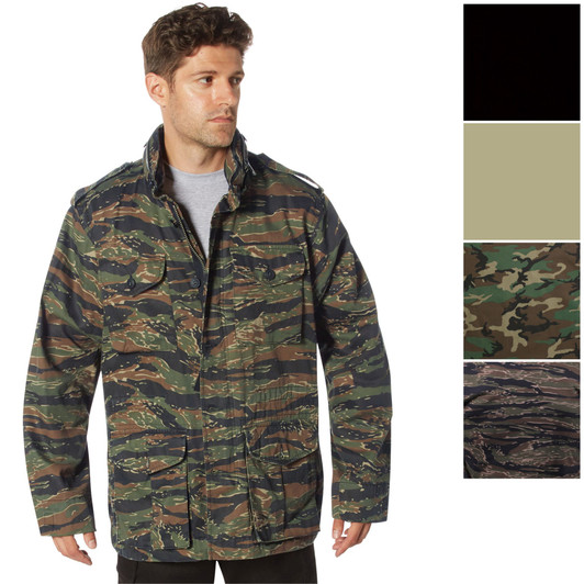 Lightweight Military M-65 Field Jacket Vintage Army Uniform Camo M65 Coat
