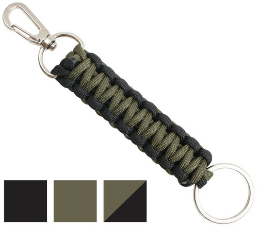 Tactical Paracord Keychain 550 Cord Key Ring & Clip 7 Strand Camping Survival