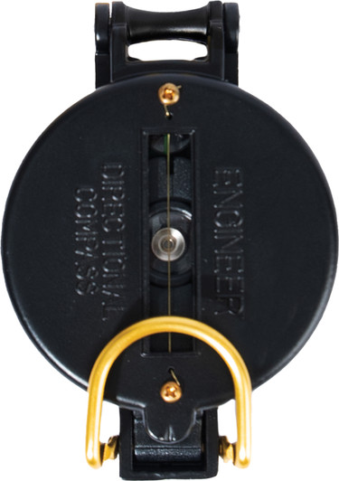 Black Metal Liquid Filled Lensatic Luminous Dial Compass
