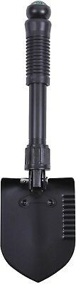 Black 5-In-1 Multi Purpose Camping Tool Emergency - Shovel Saw Axe Pick Compass