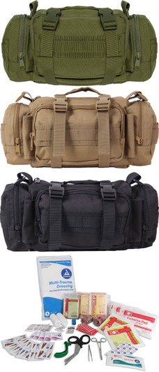 Fast Access Tactical Trauma Kit Emergency Gear MOLLE First Aid Case Pouch