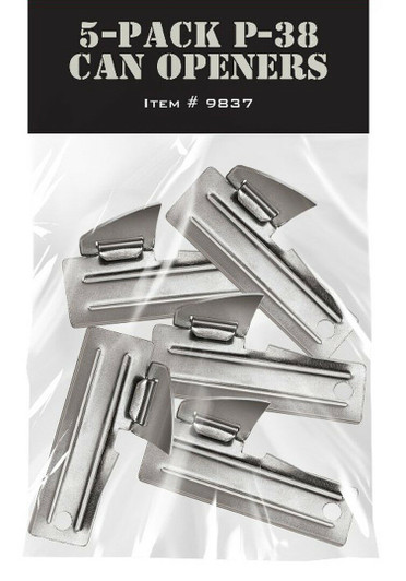 5 Pack P38 Can Openers Small Pocket Size GI Type Military Army P-38 Field Ration