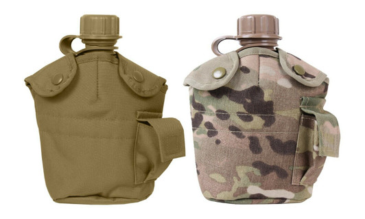 Tactical Canteen Cover 1 Qt MOLLE Compatible Army Military Camping Travel