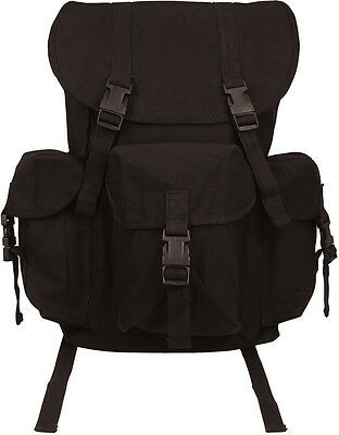 Black Canvas Outfitter Military Rucksack Backpack
