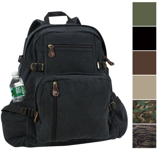 Vintage Canvas Large Knapsack, Large Bag Big Pack Backpack School Work Travel