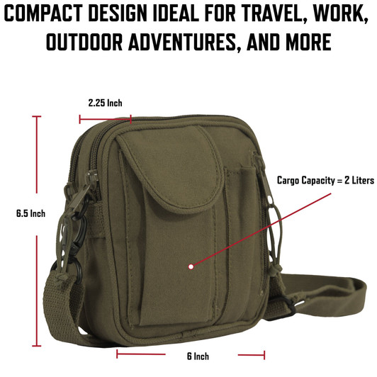 Tactical Organizer Shoulder Pouch Camo Field Bag Mini Purse Travel Camping