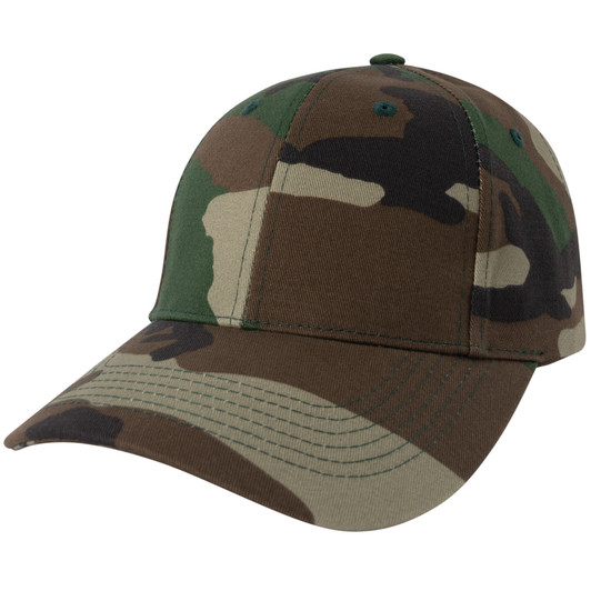 Kids Woodland Camouflage Military Low Profile Adjustable Baseball Cap