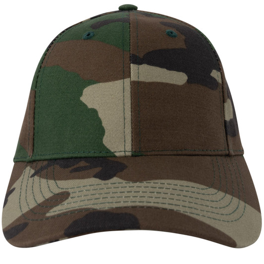 Kids Woodland Camouflage Military Low Profile Adjustable Baseball Cap