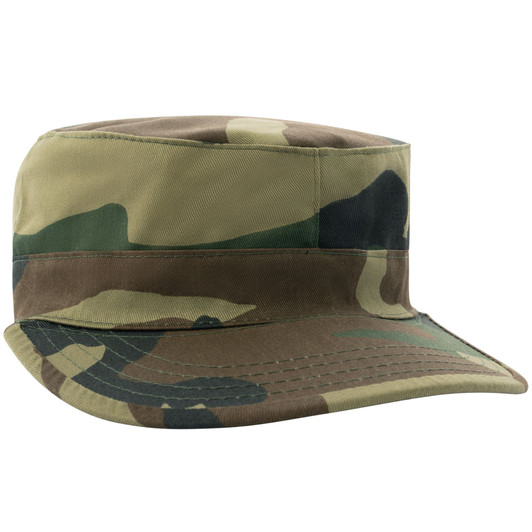 Kids Woodland Camouflage Military Fatigue Cap