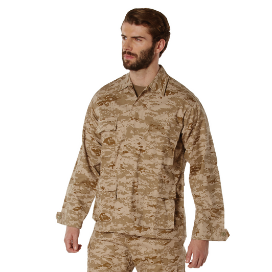 Desert Digital Camouflage Military Uniform Fatigue BDU Shirt
