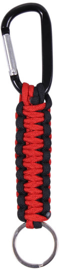 Thin Red Line Support Firefighters 60MM Carabiner with Paracord & Key Ring