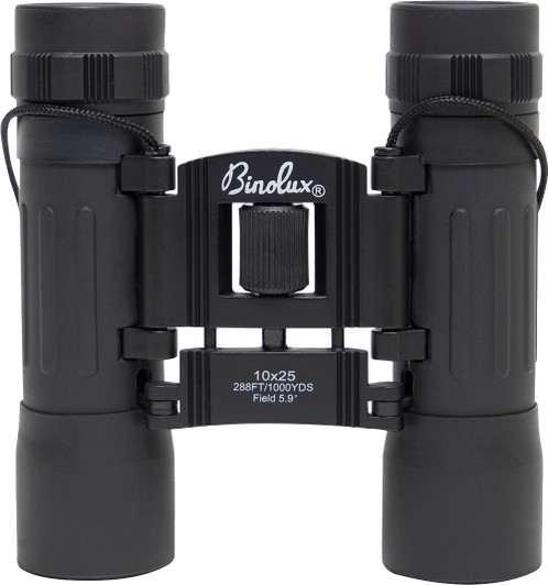 Black Military 10 x 25 MM Compact Zoom Binoculars