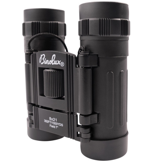 Black 8 x 21MM Compact Military Binoculars