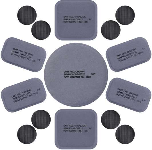 12 Pcs Tactical Helmet Replacement Pads Foam Padded Liner Universal Kit Set