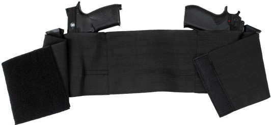 Black Elastic Hidden Belly Band Holster Ambidextrous Discreet Concealed CCW