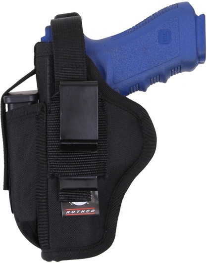Black Tactical Ambidextrous Law Enforcement Pistol Belt Holster